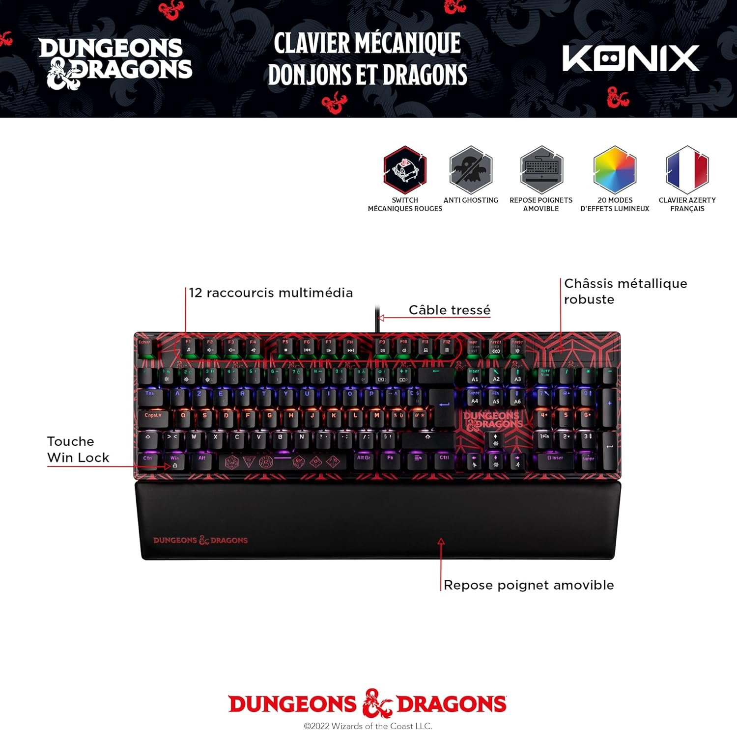 Vue 1 clavier D&D